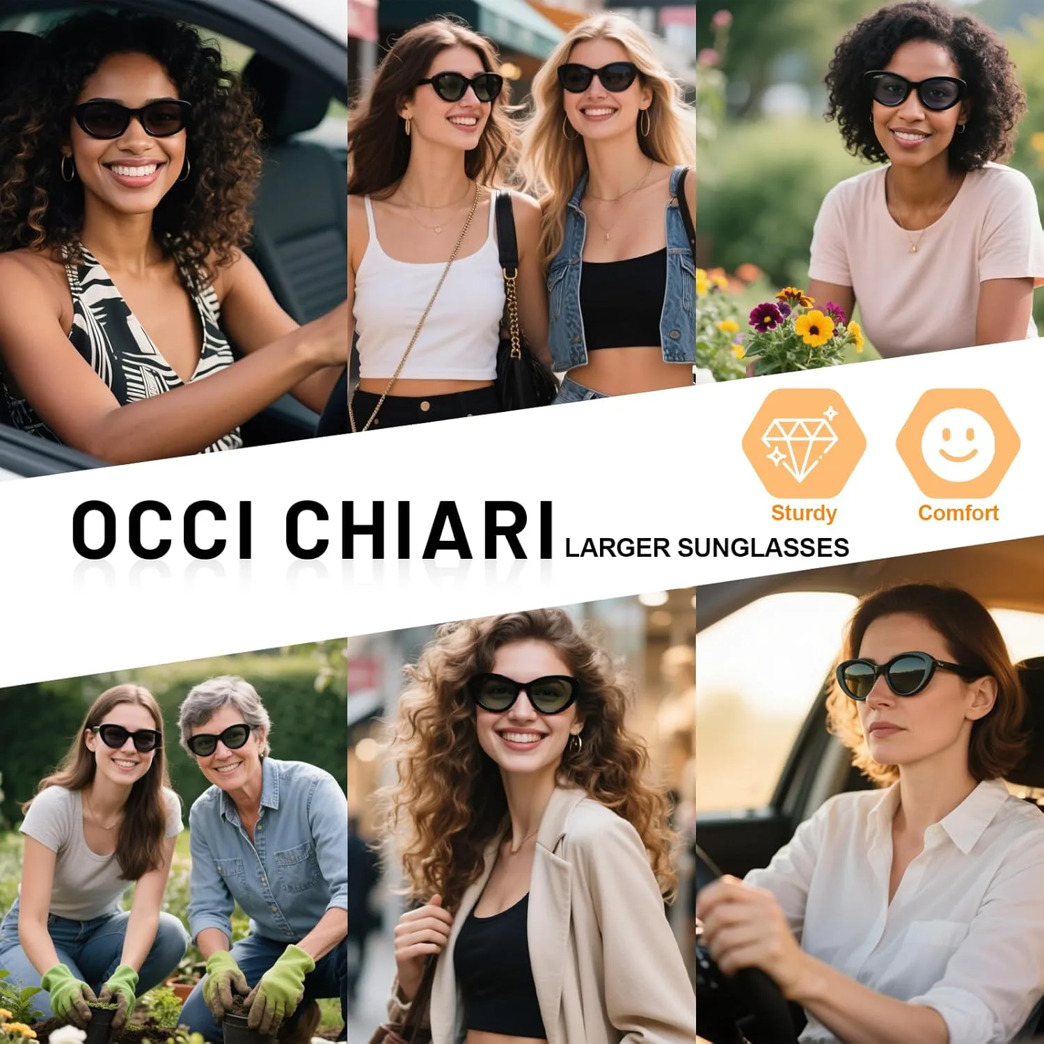 Солнцезащитные очки OCCI CHIARI с узкими поляризованными линзами в форме «кошачьих глаз» для женщин, в стиле ретро, модные очки для вождения, Black/Gray Lens
Солнцезащитные очки OCCI CHIARI с узкими поляризованными линзами в форме «кошачьих глаз» для женщин, в стиле ретро, модные очки для вождения, Black/Gray Lens