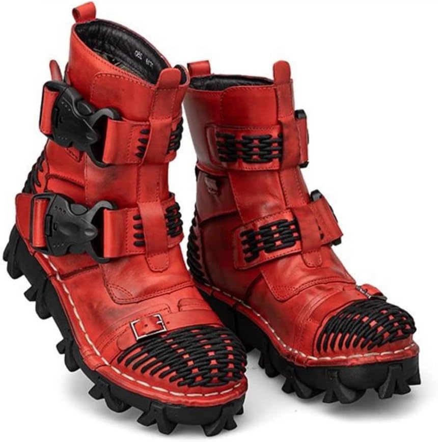 Мужские кожаные ботинки в винтажном стиле, тактические военные походные ботинки на шнуровке, модные кожаные ботинки средней высоты Hfuhlk, красный
Мужские кожаные ботинки в винтажном стиле, тактические военные походные ботинки на шнуровке, модные кожаные ботинки средней высоты Hfuhlk, красный