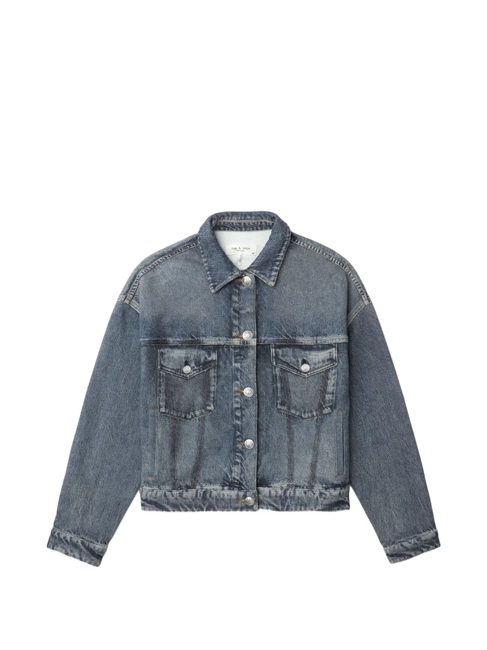 Свободная джинсовая куртка Rag & Bone, синий
Свободная джинсовая куртка Rag & Bone, синий