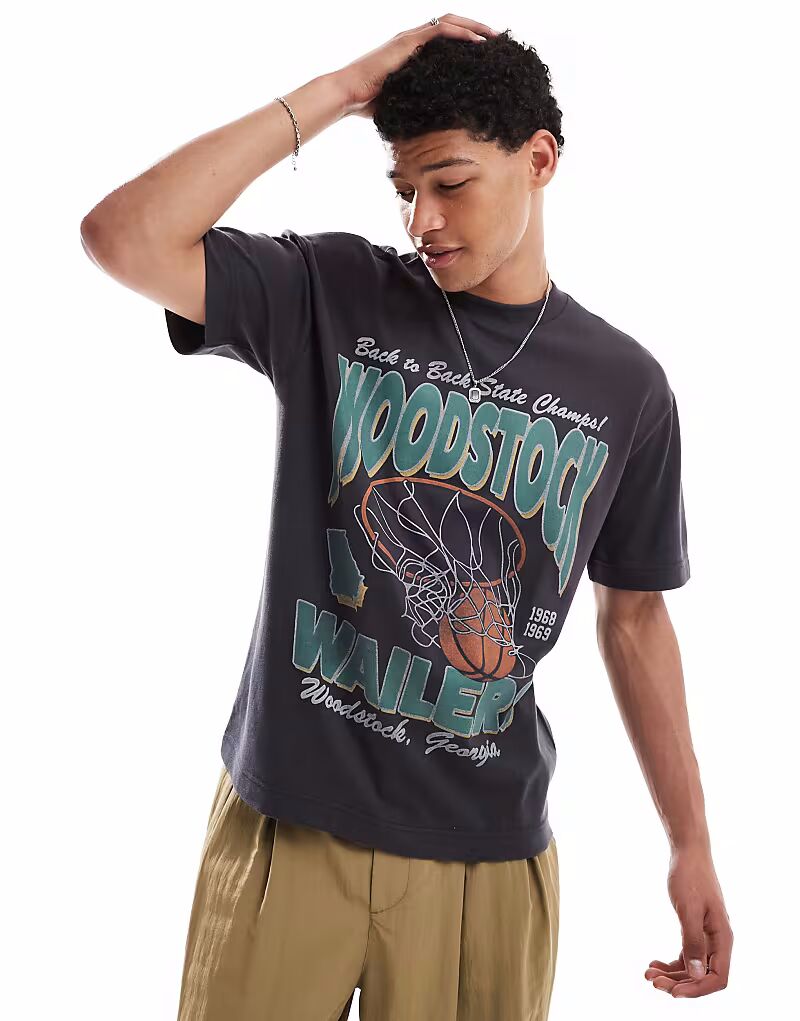 Футболка свободного кроя Hollister Cooling со спортивным мотивом черного цвета
Футболка свободного кроя Hollister Cooling со спортивным мотивом черного цвета