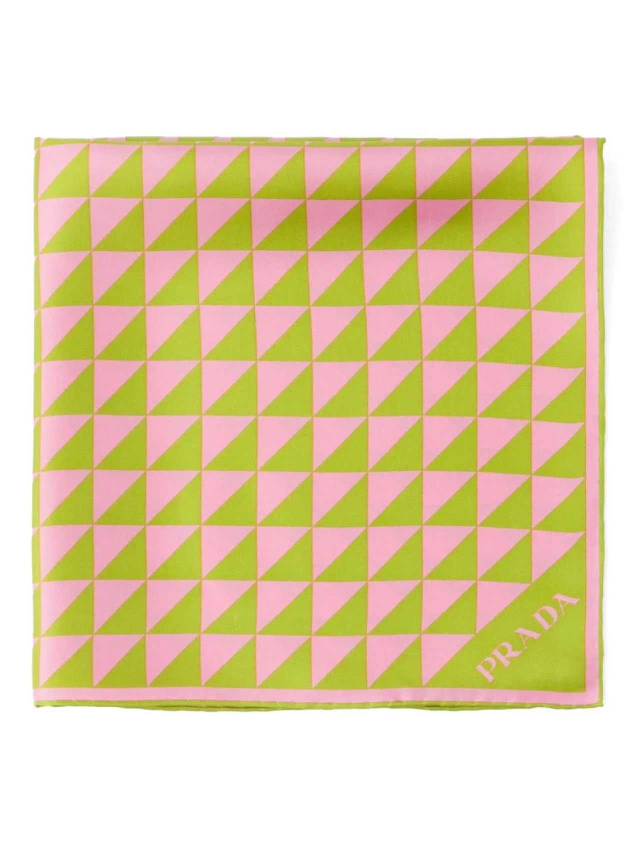 Шелковый платок с принтом Prada, зеленый
Шелковый платок с принтом Prada, зеленый