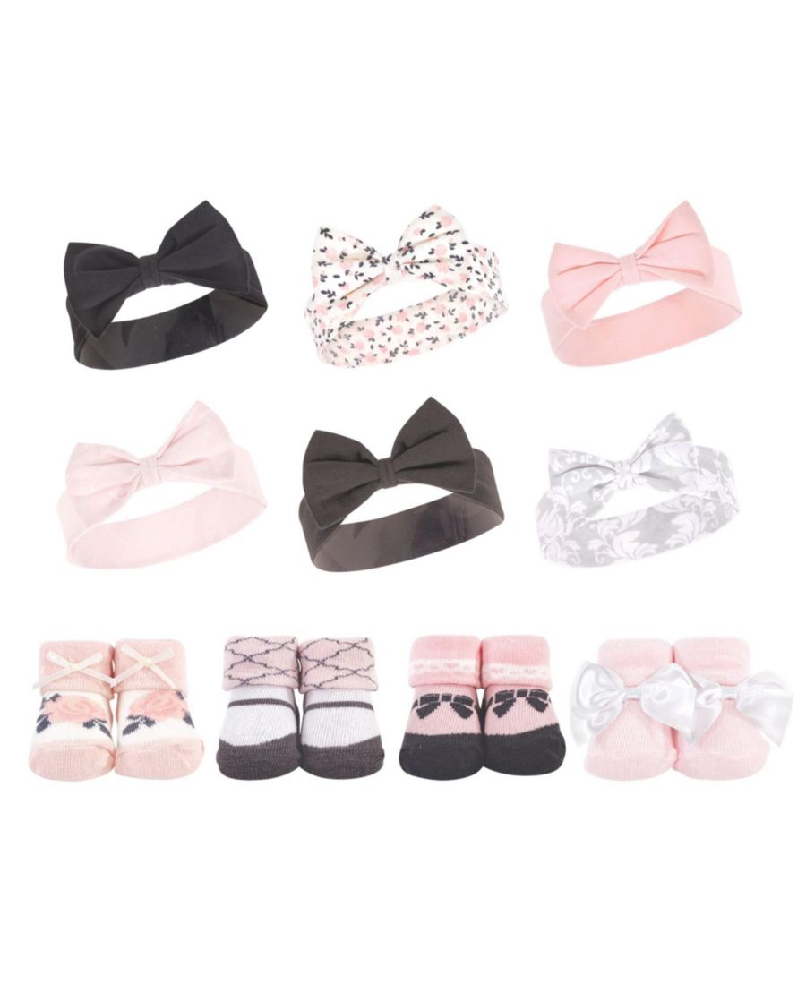 Набор из 10 аксессуаров: повязки на голову и носки Hudson Baby, Berry floral damask
Набор из 10 аксессуаров: повязки на голову и носки Hudson Baby, Berry floral damask