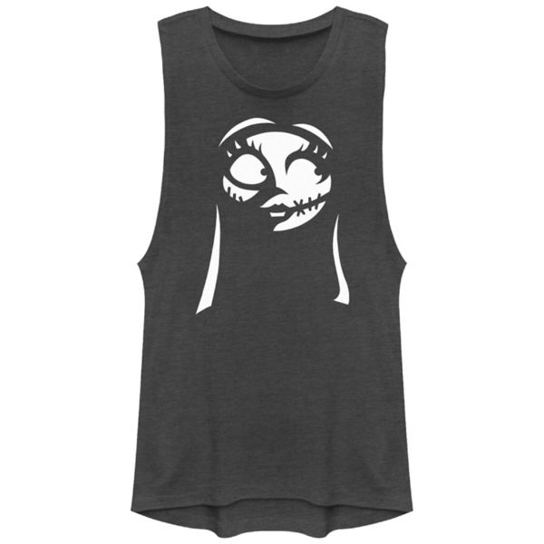 Майка-топ с принтом «Кошмар перед Рождеством» от Sally Juniors Disney, серый 
Майка-топ с принтом «Кошмар перед Рождеством» от Sally Juniors Disney, серый