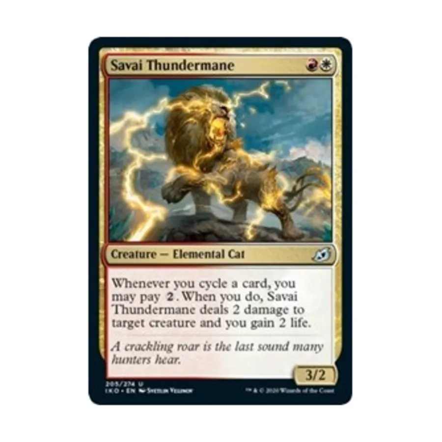 CCG Савай Громовая Грива (U), MTG - Ikoria - Lair of Behemoths
CCG Савай Громовая Грива (U), MTG - Ikoria - Lair of Behemoths