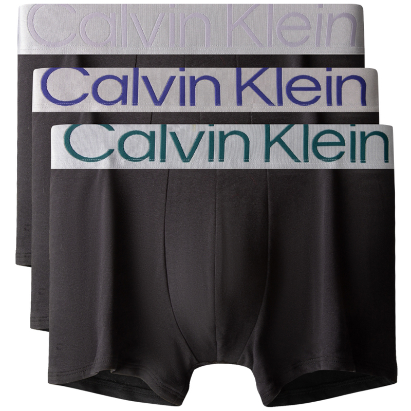 Трусы хлопковые с логотипом на поясе упаковка три штуки Calvin Klein, GID-Space Black 
Трусы хлопковые с логотипом на поясе упаковка три штуки Calvin Klein, GID-Space Black