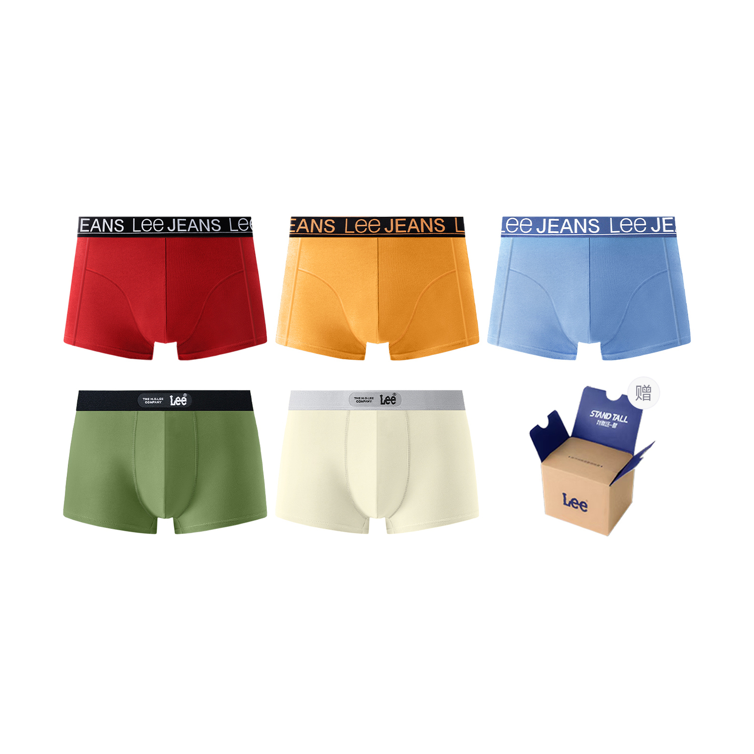 Lee Классический 101 подарочный набор нижнего белья для мужчин, 5 пар
Lee Классический 101 подарочный набор нижнего белья для мужчин, 5 пар