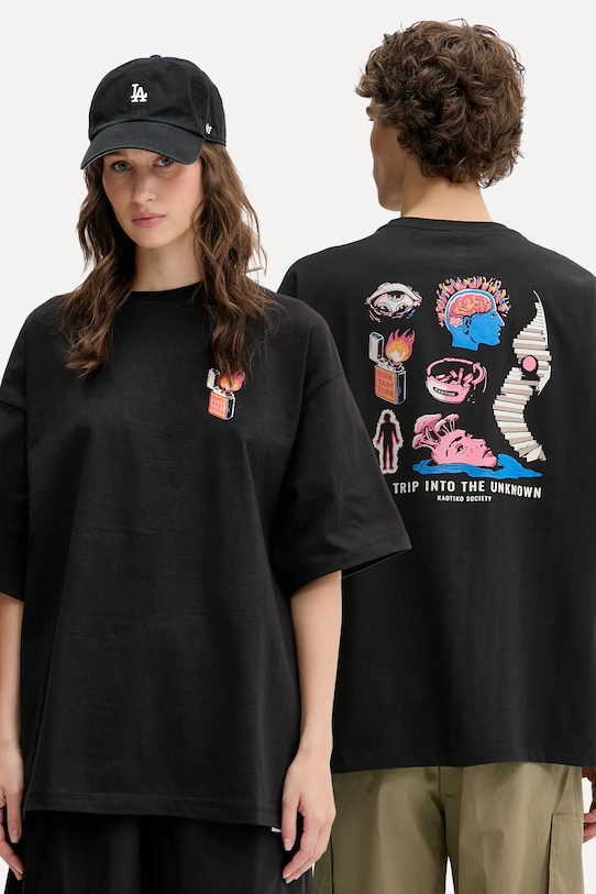 Хлопковая футболка Kaotiko, черный
Хлопковая футболка Kaotiko, черный