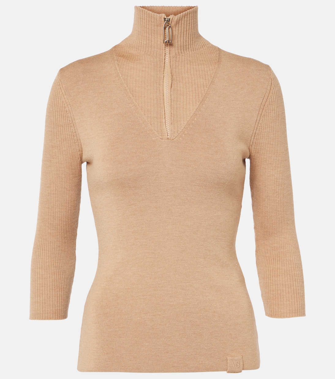 Свитер с застежкой-молнией на половину длины из смесовой шерсти Victoria Beckham, Sandstorm
Свитер с застежкой-молнией на половину длины из смесовой шерсти Victoria Beckham, Sandstorm