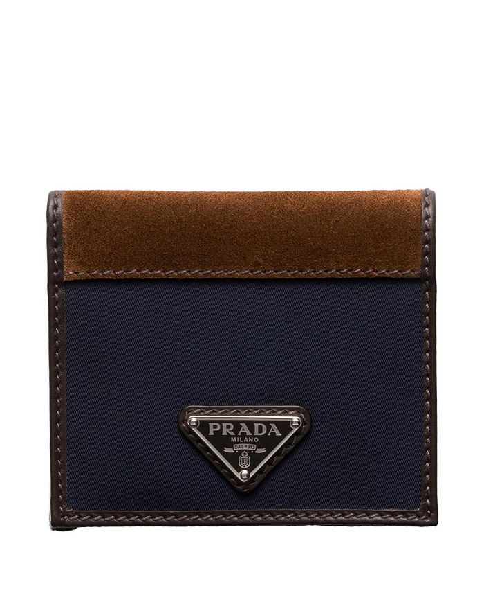 Кошелёк из переработанного нейлона и кожи Prada, синий
Кошелёк из переработанного нейлона и кожи Prada, синий