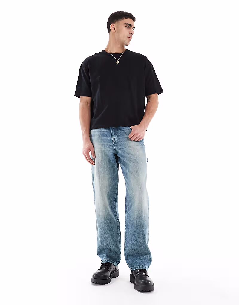 Мешковатые плотницкие брюки ASOS DESIGN светло-голубого цвета
Мешковатые плотницкие брюки ASOS DESIGN светло-голубого цвета