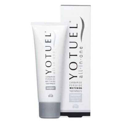 Отбеливающая зубная паста, 75 мл Yotuel, All in One Snowmint
Отбеливающая зубная паста, 75 мл Yotuel, All in One Snowmint