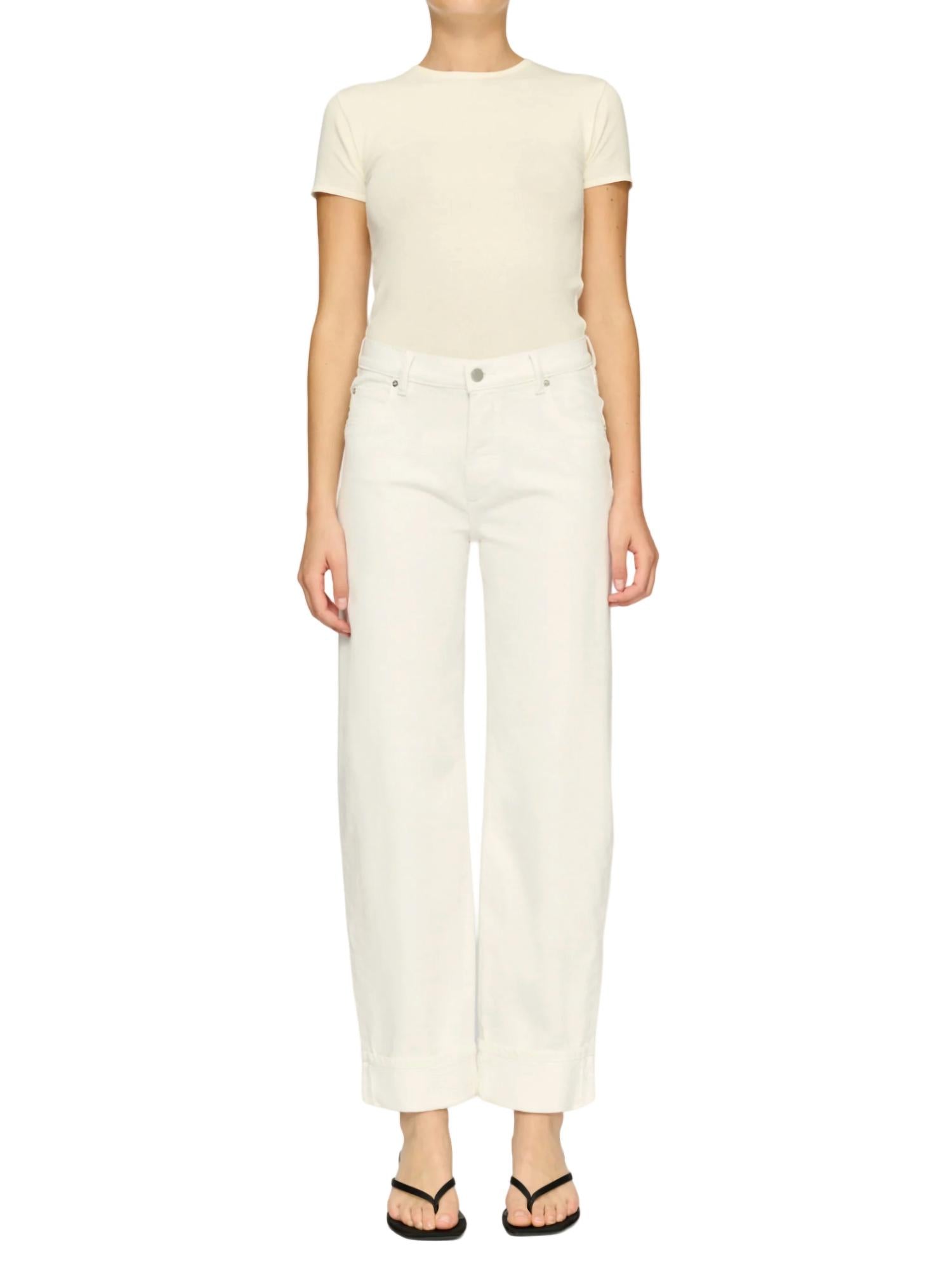 Джинсы Thea Boyfriend свободного кроя белого цвета DL1961 - Women's 
Джинсы Thea Boyfriend свободного кроя белого цвета DL1961 - Women's