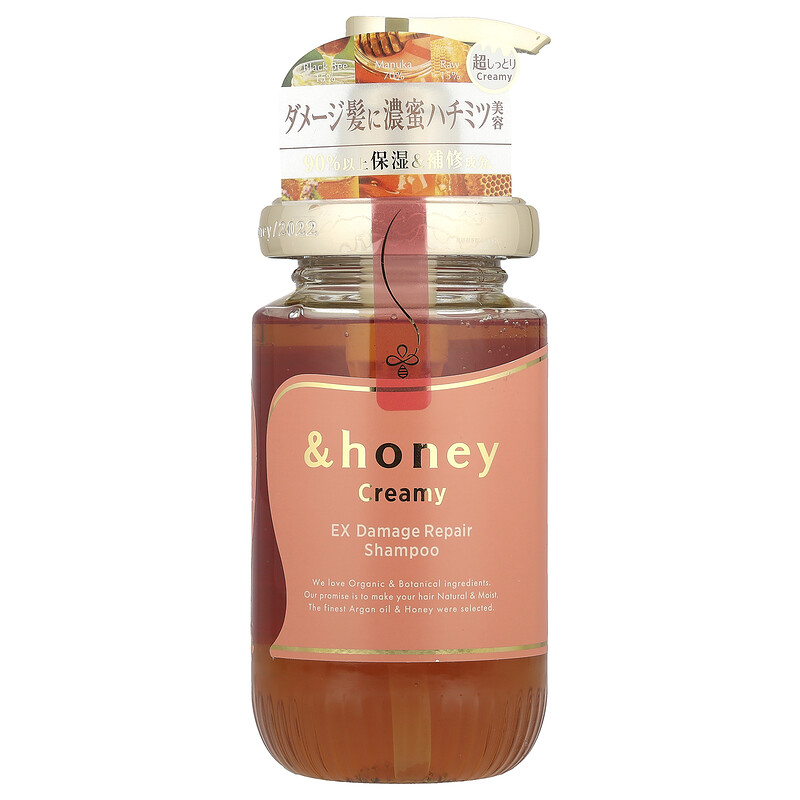 &honey, Creamy EX Damage Repair Shampoo, сочный ягодный мед, 450 мл (15,2 жидк. Унции)
&honey, Creamy EX Damage Repair Shampoo, сочный ягодный мед, 450 мл (15,2 жидк. Унции)