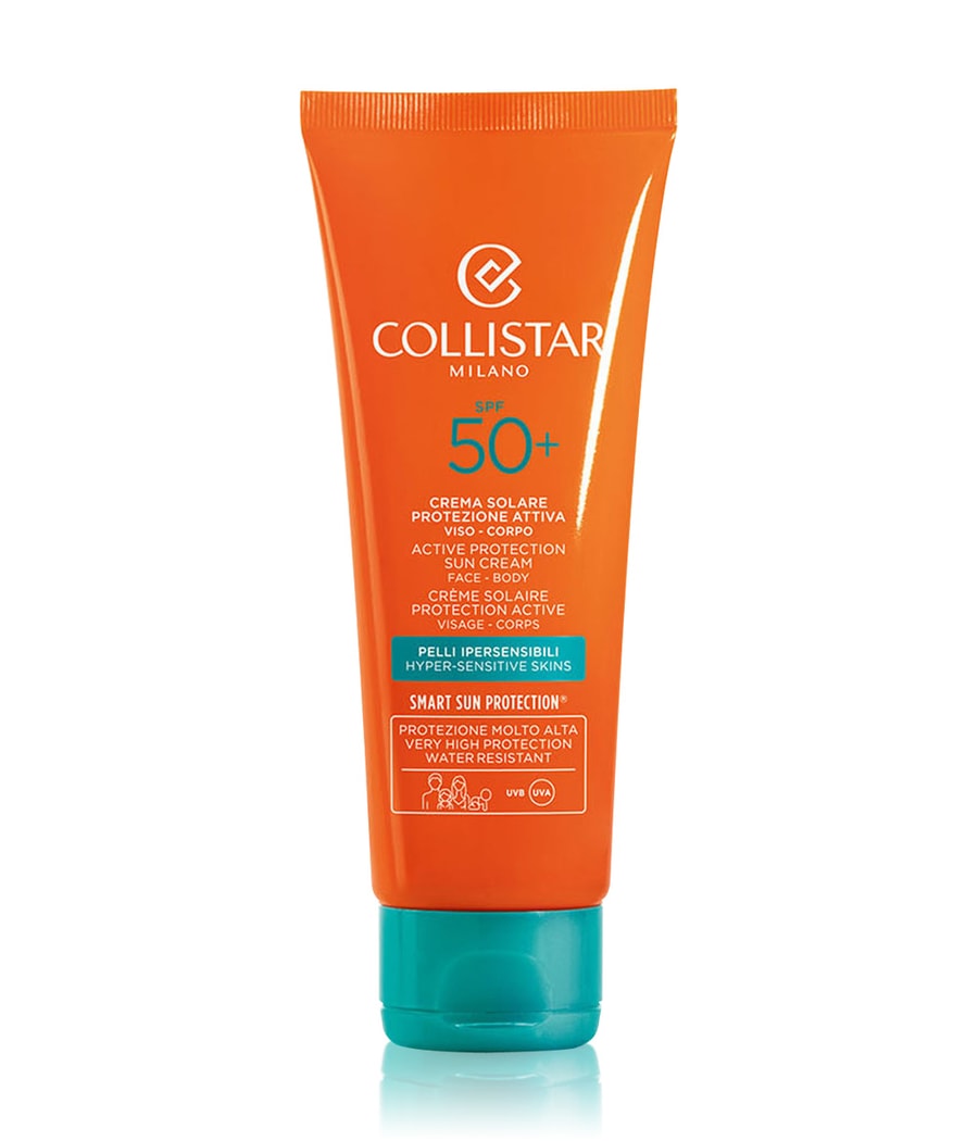 Солнцезащитный лосьон Collistar Sun Active Protection Sun Cream Face-Body Spf 50+, 100 ml
Солнцезащитный лосьон Collistar Sun Active Protection Sun Cream Face-Body Spf 50+, 100 ml