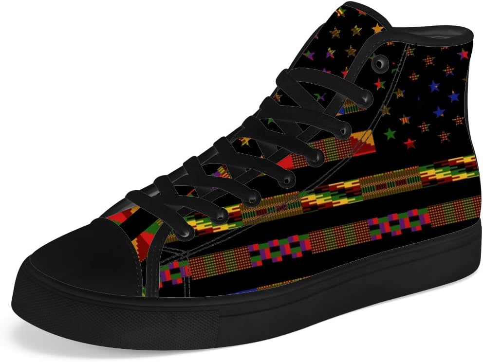 Кеды на высокой подошве Chebing Kente из холста для мужчин и женщин, кеды с американским флагом, африканские кроссовки, подарки для мужчин и женщин, мультиколор
Кеды на высокой подошве Chebing Kente из холста для мужчин и женщин, кеды с американским флагом, африканские кроссовки, подарки для мужчин и женщин, мультиколор