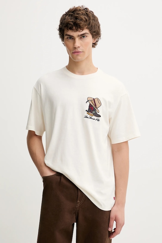 Хлопковая футболка Levi'S, бежевый
Хлопковая футболка Levi'S, бежевый