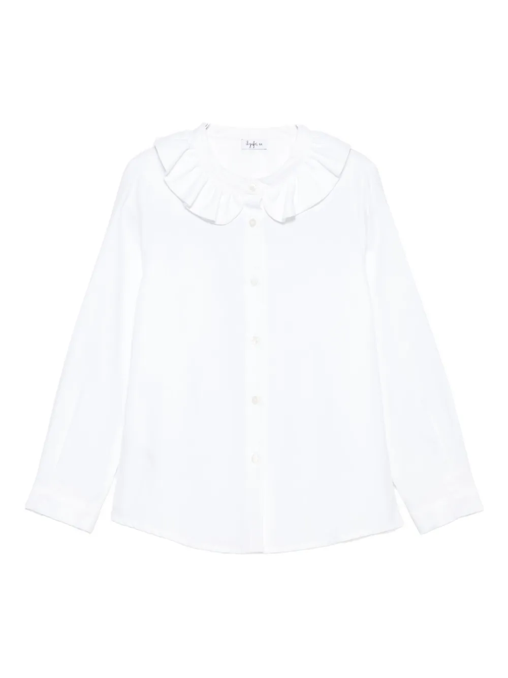 Блузка с рюшами на воротнике Il Gufo, белый
Блузка с рюшами на воротнике Il Gufo, белый