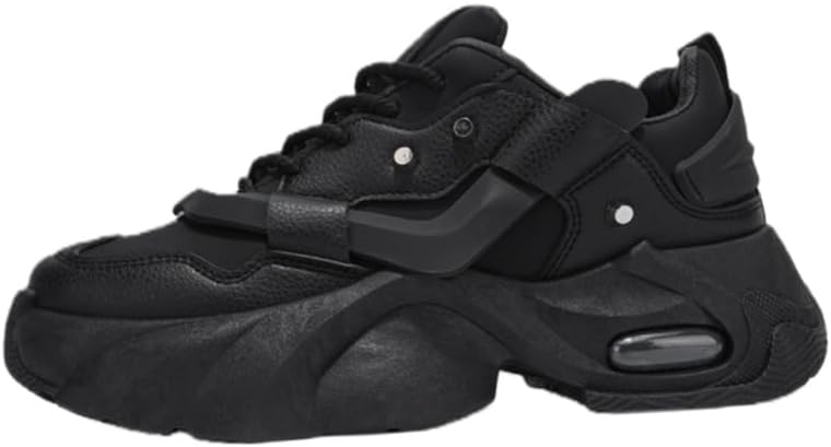 Мужские спортивные кроссовки больших размеров на толстой подошве- прочные, с эффектом увеличения роста Fusecottc, черный
Мужские спортивные кроссовки больших размеров на толстой подошве- прочные, с эффектом увеличения роста Fusecottc, черный