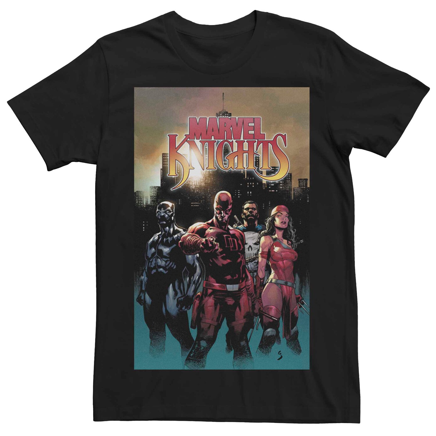 Мужская футболка с обложкой комикса Marvel Knights Group Pose Licensed Character
Мужская футболка с обложкой комикса Marvel Knights Group Pose Licensed Character