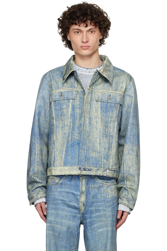 Джинсовая куртка с принтом краской Camperlab, синий
Джинсовая куртка с принтом краской Camperlab, синий