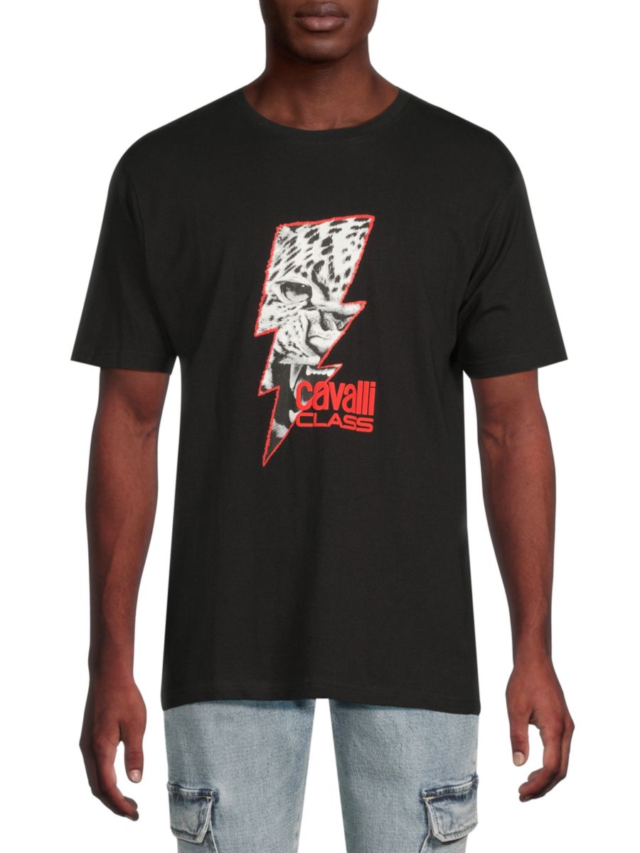 Футболка из хлопка с графическим принтом Cavalli Class by Roberto Cavalli, черный
Футболка из хлопка с графическим принтом Cavalli Class by Roberto Cavalli, черный
