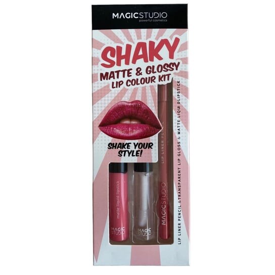 Набор для макияжа губ, 3 шт. Magic Studio Shaky
Набор для макияжа губ, 3 шт. Magic Studio Shaky