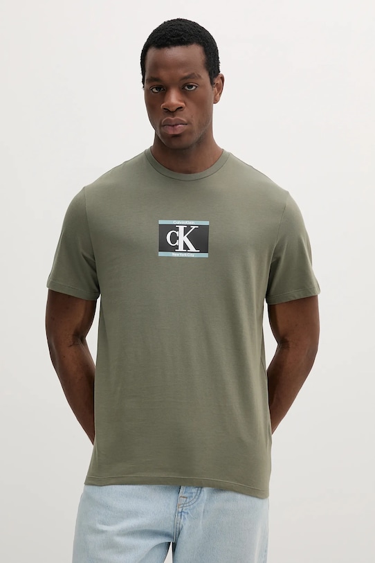 Хлопковая футболка Calvin Klein, зеленый
Хлопковая футболка Calvin Klein, зеленый