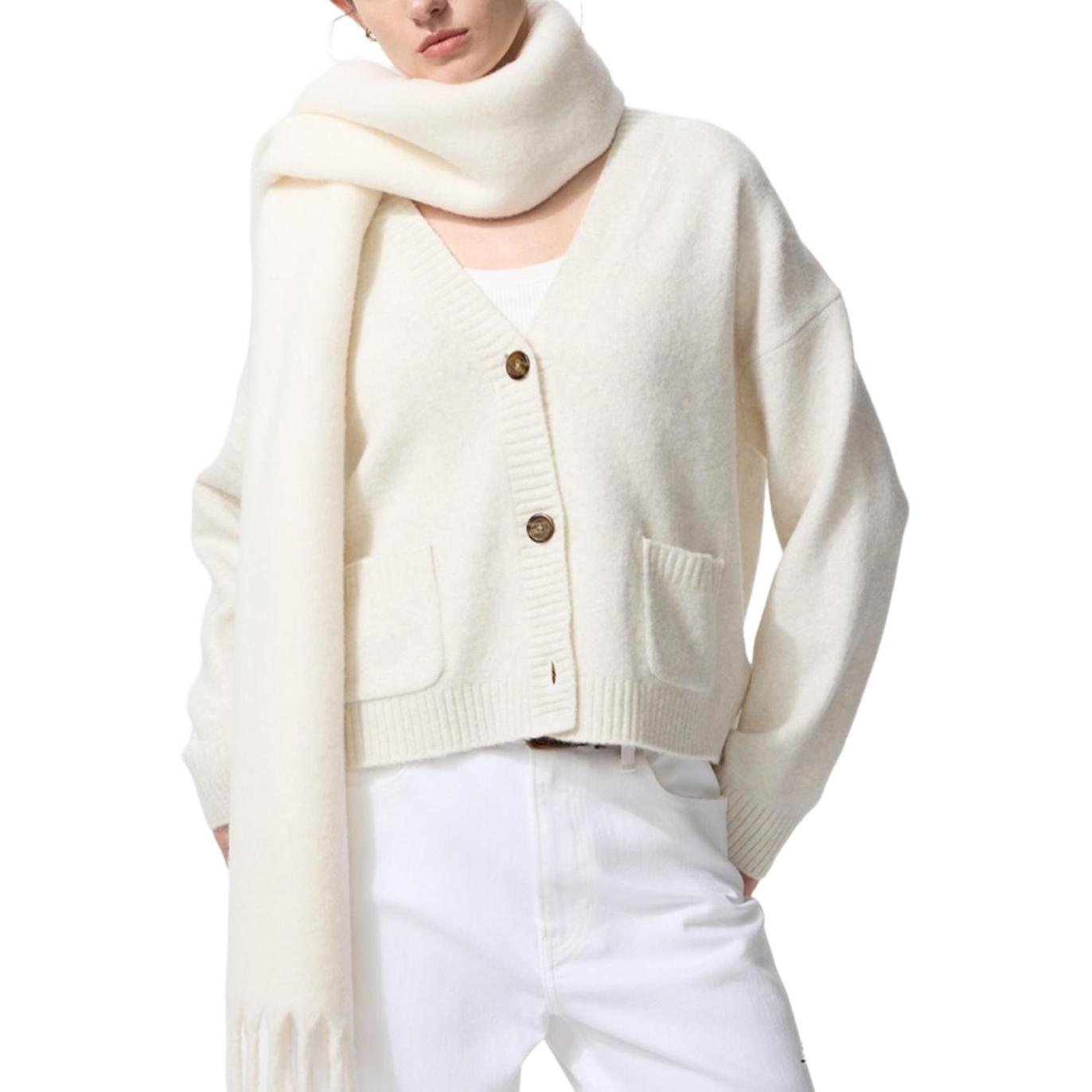 UNIQLO Топ женский цвета слоновой кости
UNIQLO Топ женский цвета слоновой кости