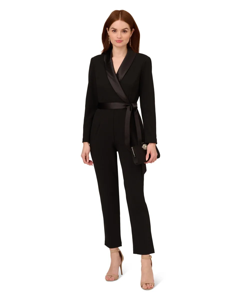 Женский комбинезон в стиле смокинга с длинными рукавами Adrianna Papell, черный
Женский комбинезон в стиле смокинга с длинными рукавами Adrianna Papell, черный