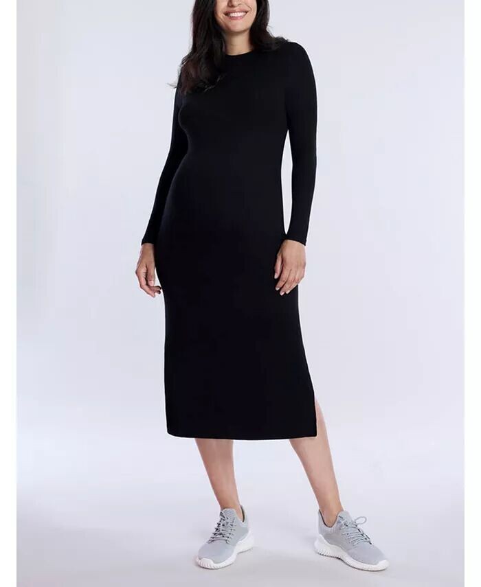 Платье для беременных с круглым вырезом и длинными рукавами из трикотажной резинки - Motherhood Motherhood Maternity, черный
Платье для беременных с круглым вырезом и длинными рукавами из трикотажной резинки - Motherhood Motherhood Maternity, черный