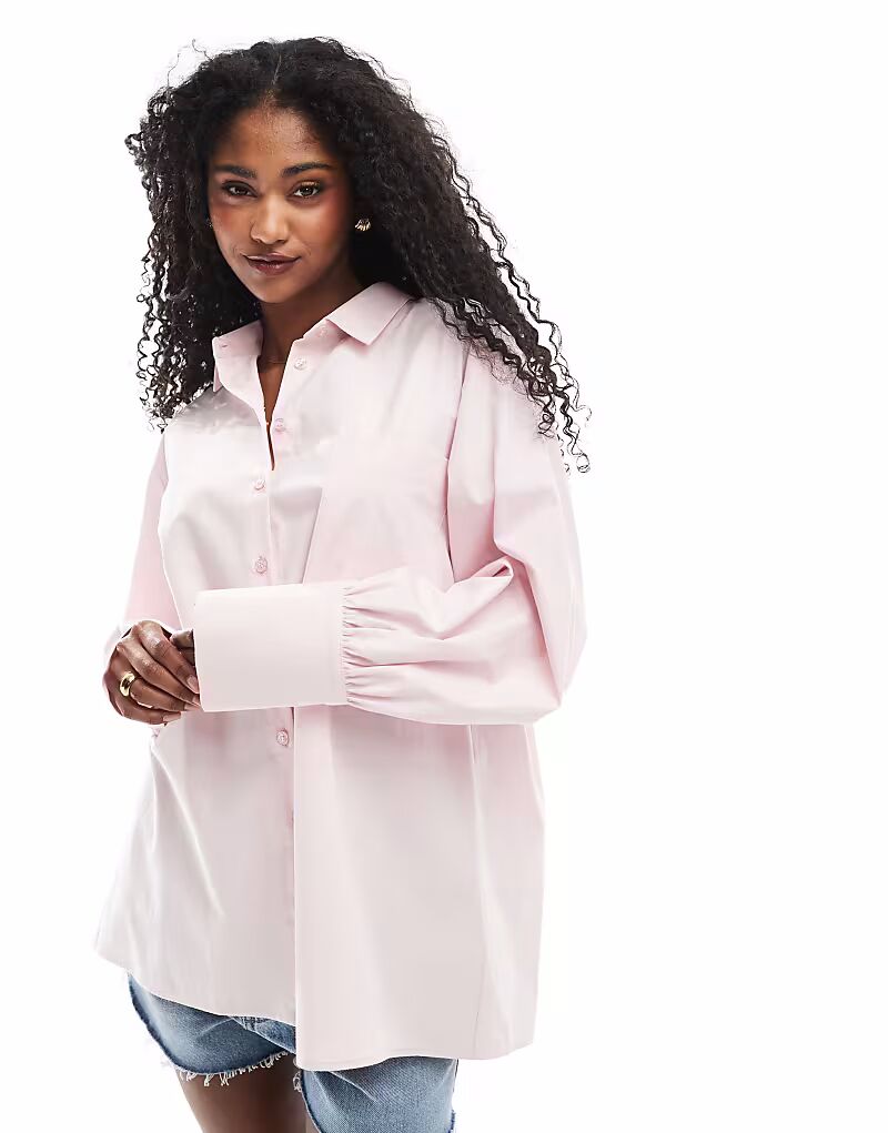 Рубашка-трапеция из поплина со складками на спине ASOS DESIGN розового цвета
Рубашка-трапеция из поплина со складками на спине ASOS DESIGN розового цвета