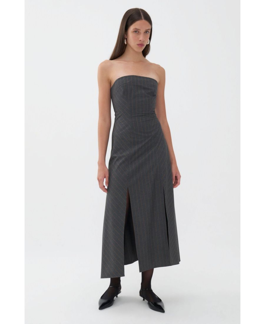 Женское длинное платье без бретелей NOCTURNE, Grey
Женское длинное платье без бретелей NOCTURNE, Grey