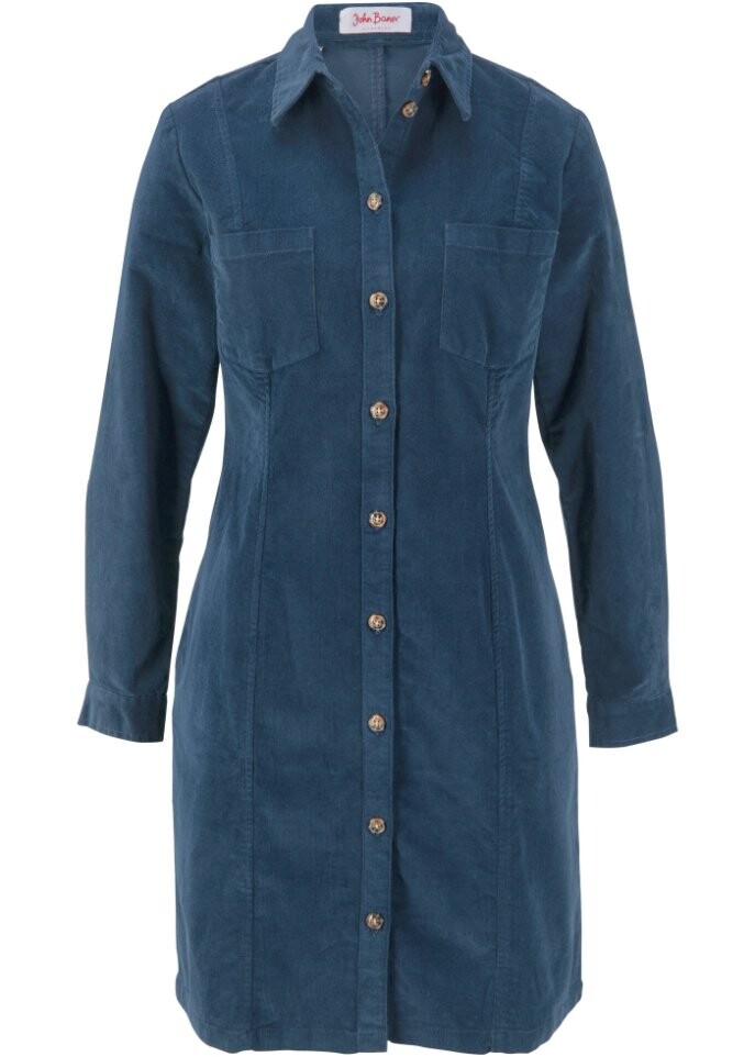 Вельветовое платье стрейч John Baner Jeanswear, синий
Вельветовое платье стрейч John Baner Jeanswear, синий