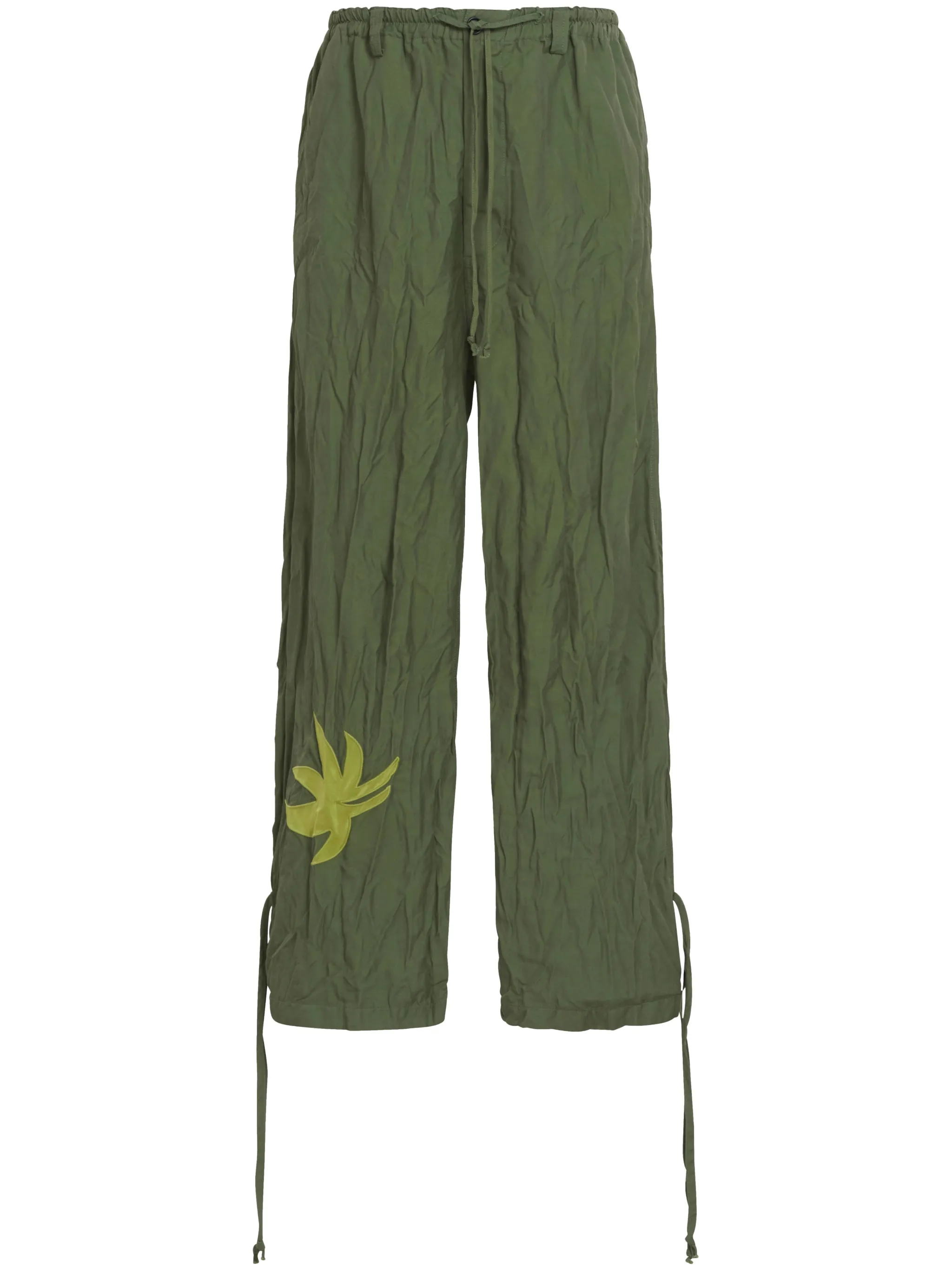 Широкие брюки с логотипом Marni, оливково-зеленый
Широкие брюки с логотипом Marni, оливково-зеленый