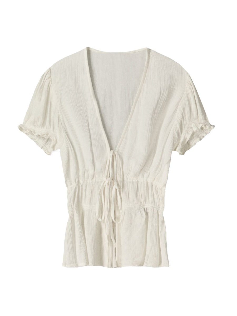 Блуза Bershka, экрю
Блуза Bershka, экрю