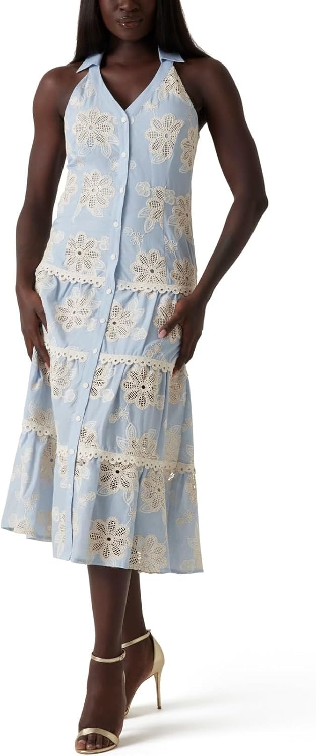 GUESS Женское платье Tabitha без рукавов, Channel Blue Multi
GUESS Женское платье Tabitha без рукавов, Channel Blue Multi