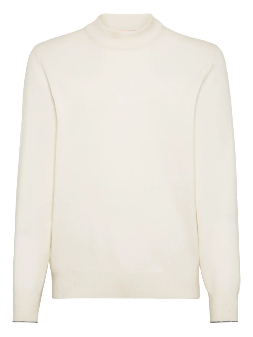 Свитер с воротником-стойкой Brunello Cucinelli, белый
Свитер с воротником-стойкой Brunello Cucinelli, белый