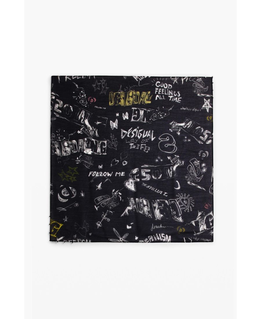 Женский шарф с квадратной надписью Desigual, Black
Женский шарф с квадратной надписью Desigual, Black