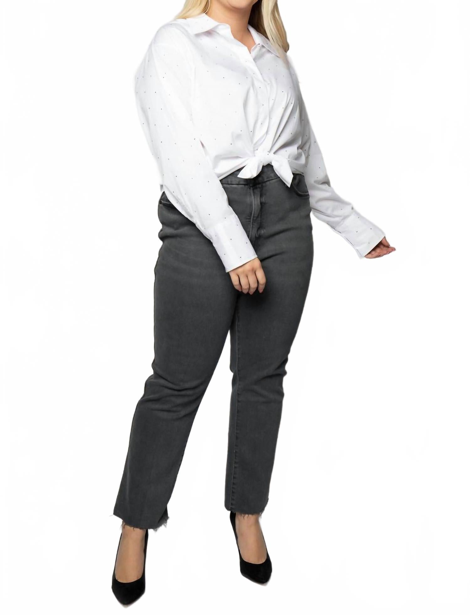 Прямые джинсы в темно-сером цвете GOOD AMERICAN, темно-серый
Прямые джинсы в темно-сером цвете GOOD AMERICAN, темно-серый