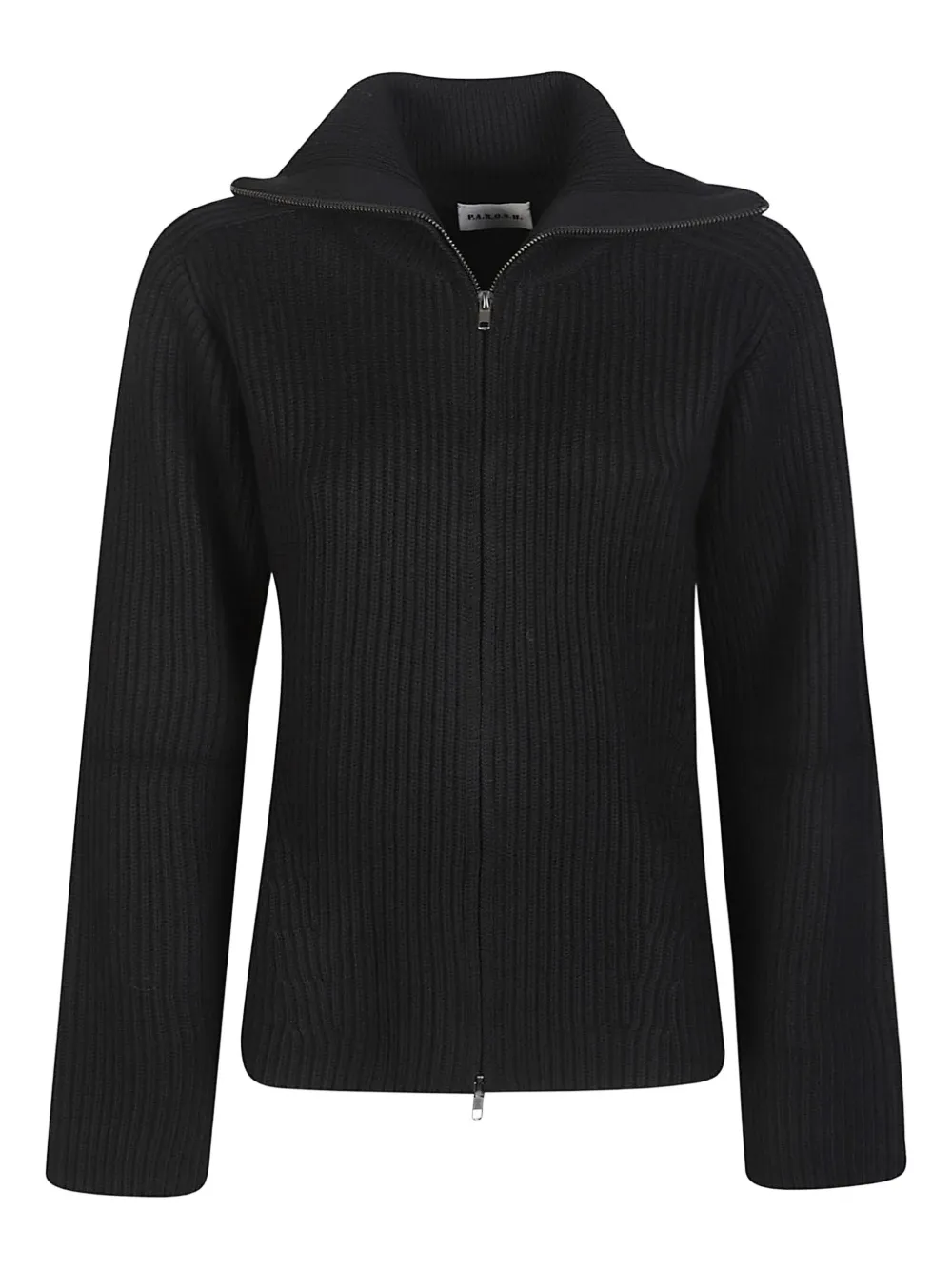 Кардиган на молнии в рубчик P.A.R.O.S.H., черный
Кардиган на молнии в рубчик P.A.R.O.S.H., черный