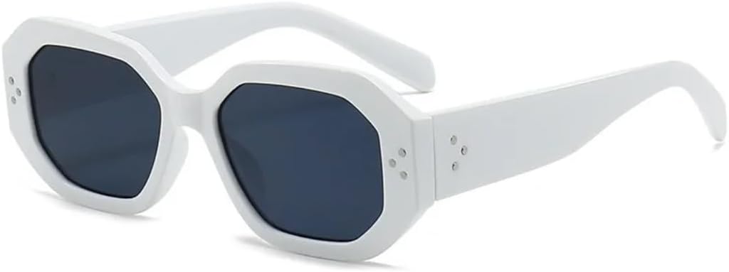 Солнцезащитные очки для мужчин и женщин - защита UV400 - заклепки, маленькая оправа, градиентные линзы, для занятий спортом на открытом воздухе и вождения DSVIGF, White
Солнцезащитные очки для мужчин и женщин - защита UV400 - заклепки, маленькая оправа, градиентные линзы, для занятий спортом на открытом воздухе и вождения DSVIGF, White