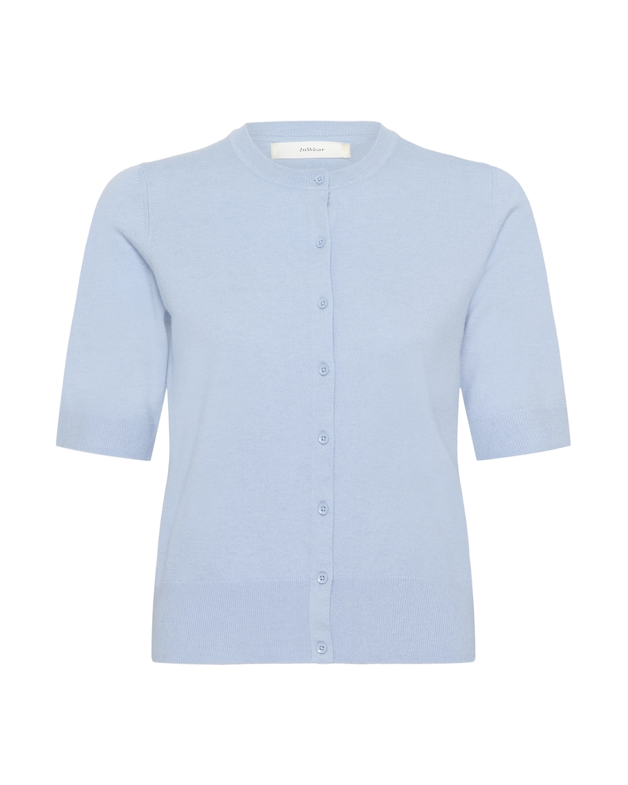Вязаный кардиган InWear, светло-голубой
Вязаный кардиган InWear, светло-голубой