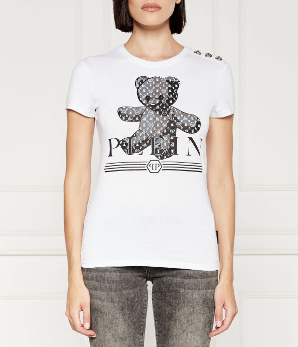 Сексуальная футболка с изображением чистого плюшевого мишки Slim fit Philipp Plein, белый
Сексуальная футболка с изображением чистого плюшевого мишки Slim fit Philipp Plein, белый