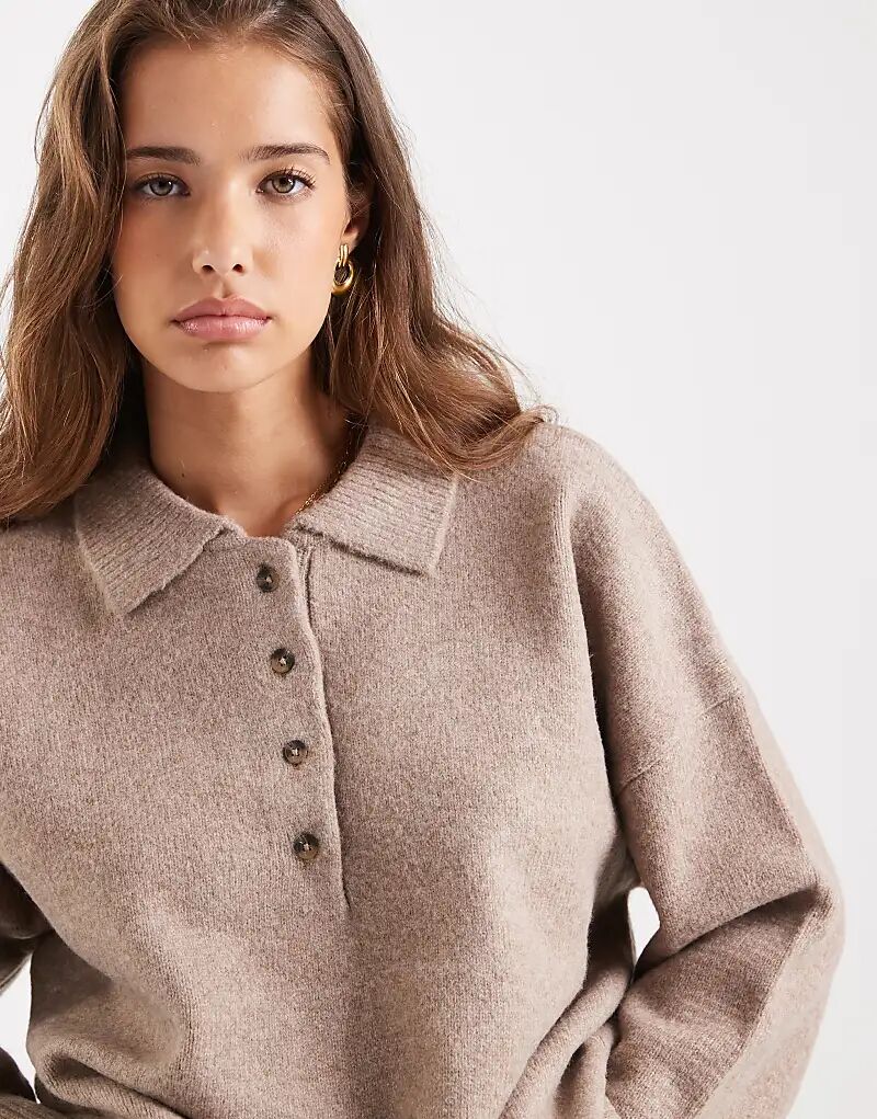 Трикотажная рубашка-регби ASOS DESIGN в грибном цвете
Трикотажная рубашка-регби ASOS DESIGN в грибном цвете