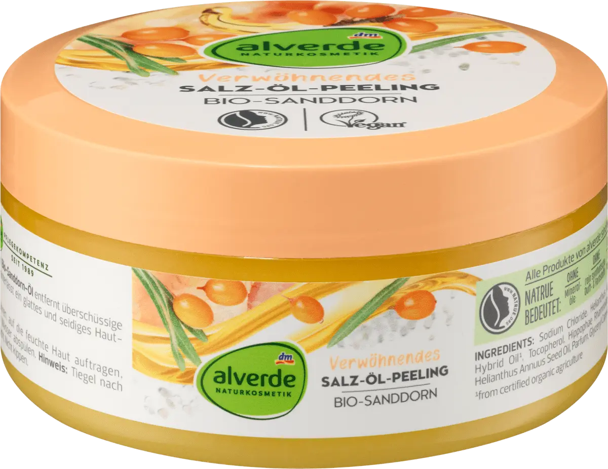 Балансирующий солевой и масляный пилинг 250г alverde NATURKOSMETIK
Балансирующий солевой и масляный пилинг 250г alverde NATURKOSMETIK