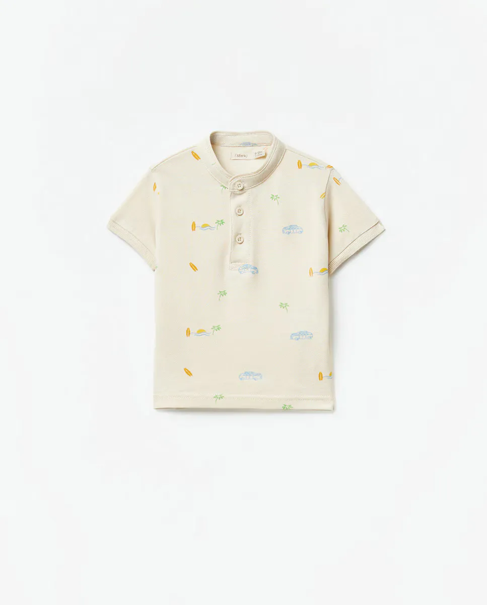 Рубашка поло с принтом Sfera, бежевый
Рубашка поло с принтом Sfera, бежевый