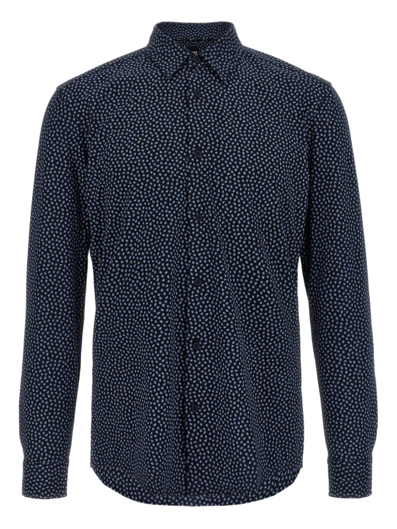 Рубашка с принтом на пуговицах BOSS, синий
Рубашка с принтом на пуговицах BOSS, синий