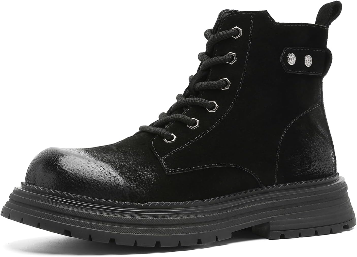 Мужские ботинки-чукка из натуральной кожи с боковой молнией, платформой, шнуровкой, округлым носком, противоскользящие, удобные, легкие Yrzhgdl, черный
Мужские ботинки-чукка из натуральной кожи с боковой молнией, платформой, шнуровкой, округлым носком, противоскользящие, удобные, легкие Yrzhgdl, черный