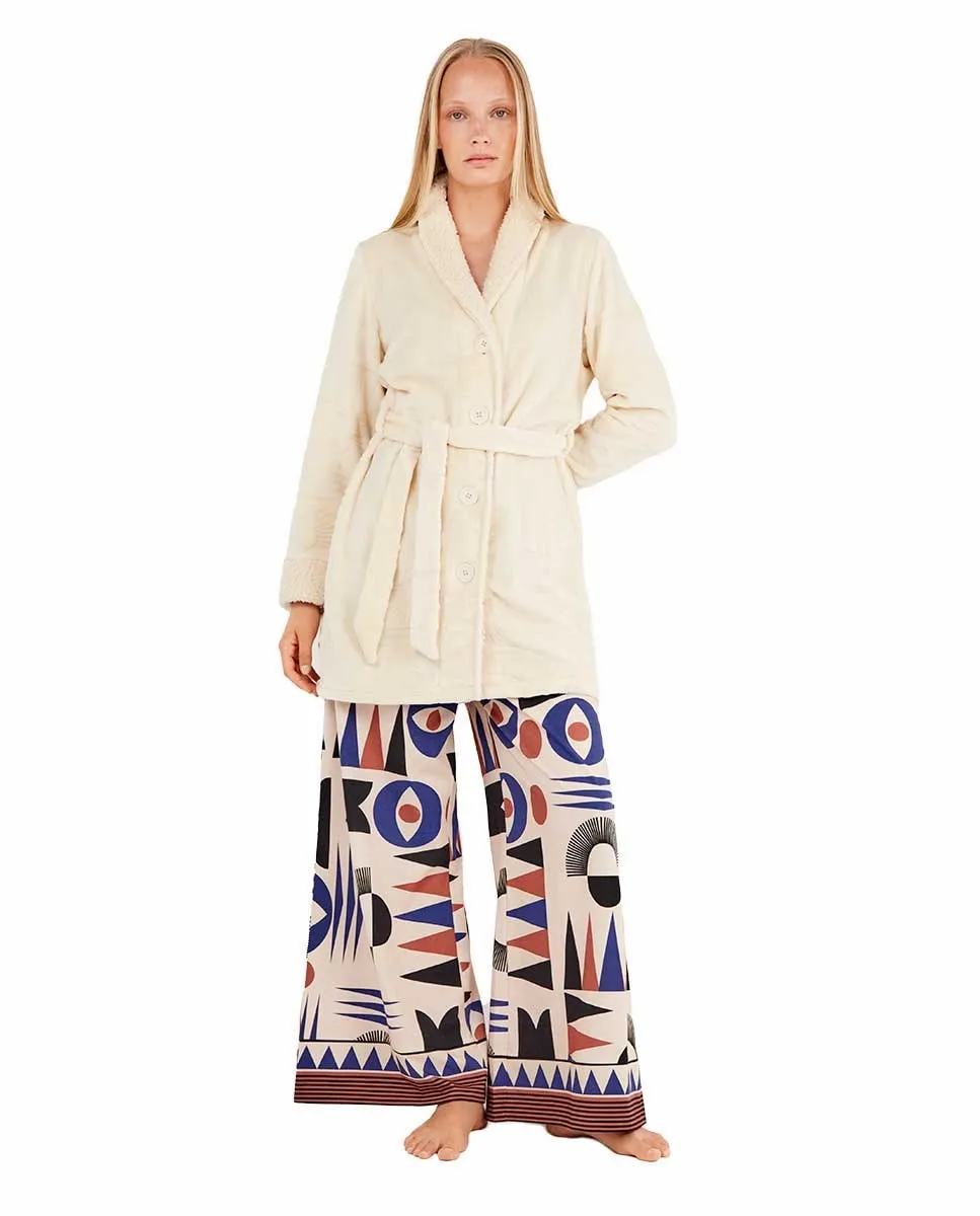 Женский халат из плюшевой ткани Gisela, белый
Женский халат из плюшевой ткани Gisela, белый