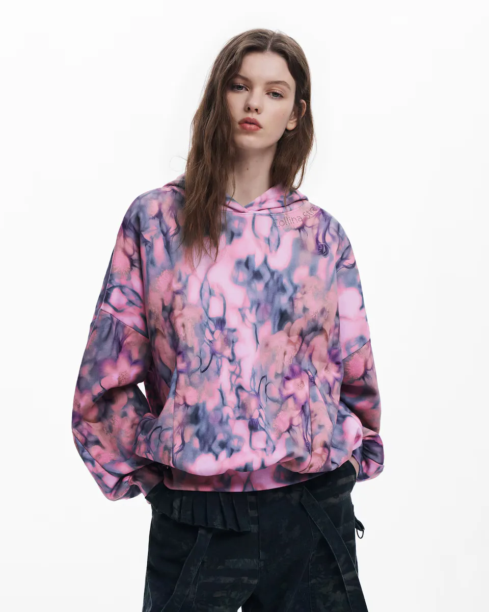 Женская толстовка с капюшоном Collina Strada Desigual, цвет Rosa 
Женская толстовка с капюшоном Collina Strada Desigual, цвет Rosa